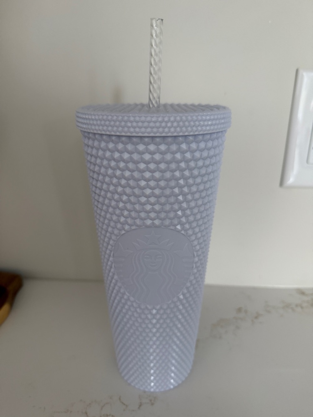 Starbucks Pale Lavender Studded Reusable Tumbler with Clear Straw